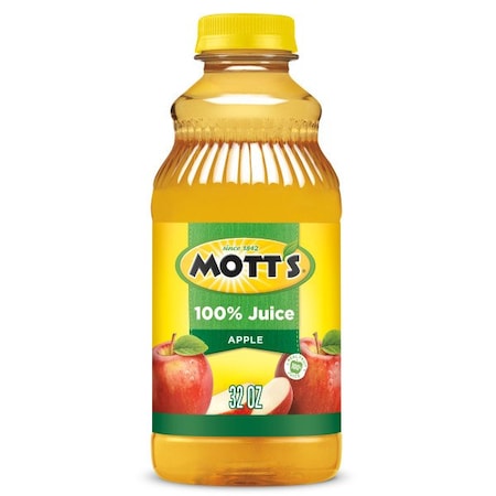 Motts Mott's 100% Apple Juice 32 oz. Plastic Bottle, PK12 10002367